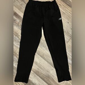 New Balance Track Pants ~Mens Medium Black Elastic Waist Pockets Lightweight